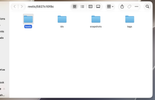 View of a MacOS Finder window navigating the repository, showcasing the mount feature