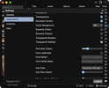 tinysub's settings panel with player customization options